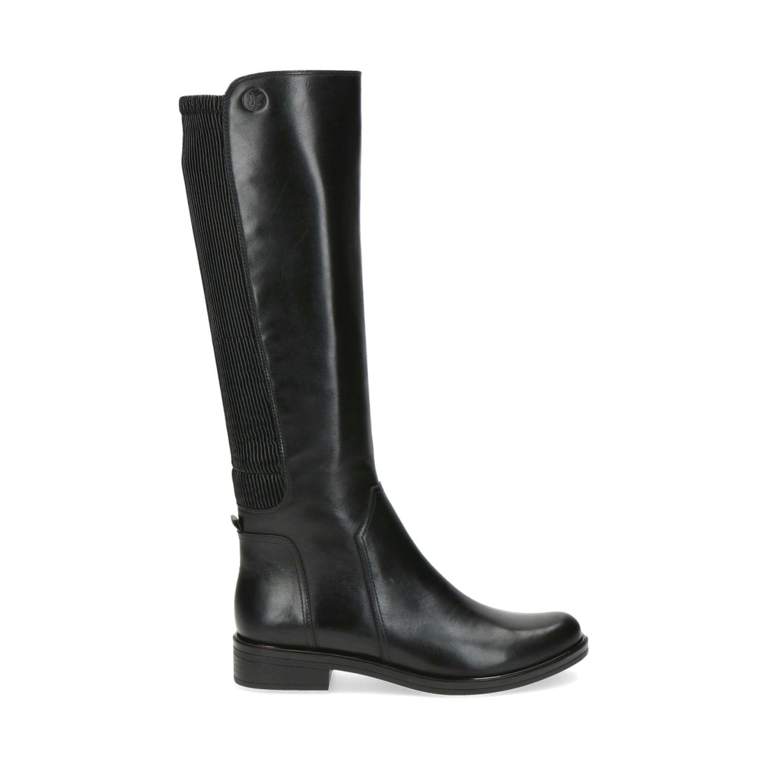 Caprice womens black comb casual closed boots | Vilbury London