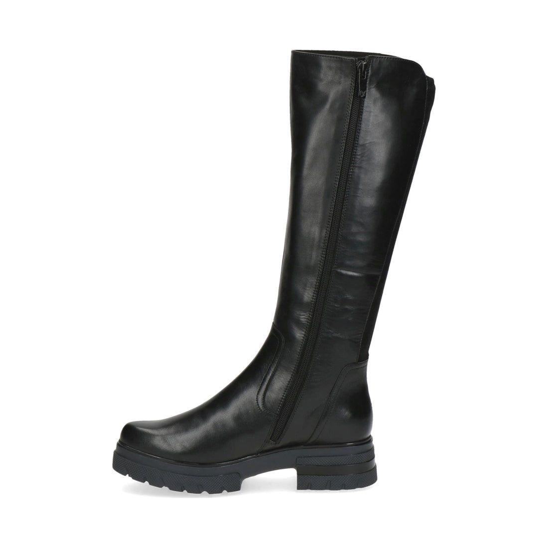 Caprice womens black comb casual closed boots | Vilbury London