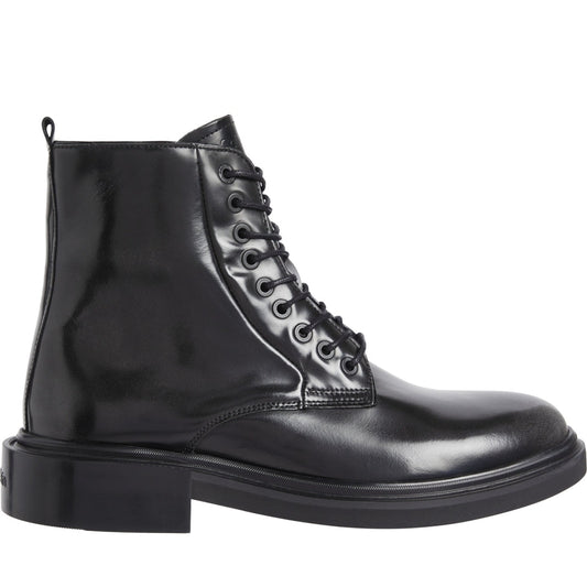 Calvin Klein mens black, magnet lace up boot | Vilbury London