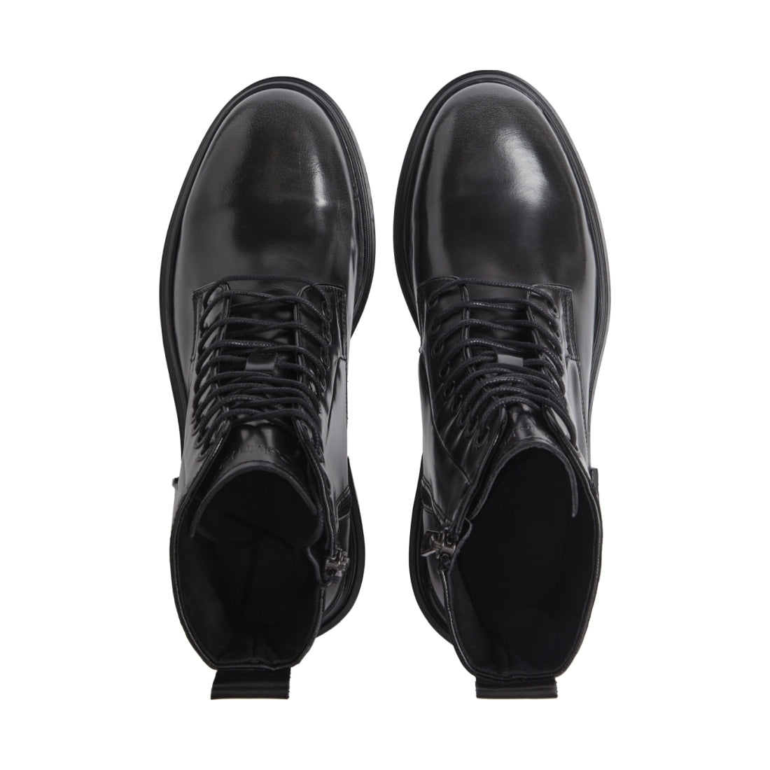 Calvin Klein mens black, magnet lace up boot | Vilbury London