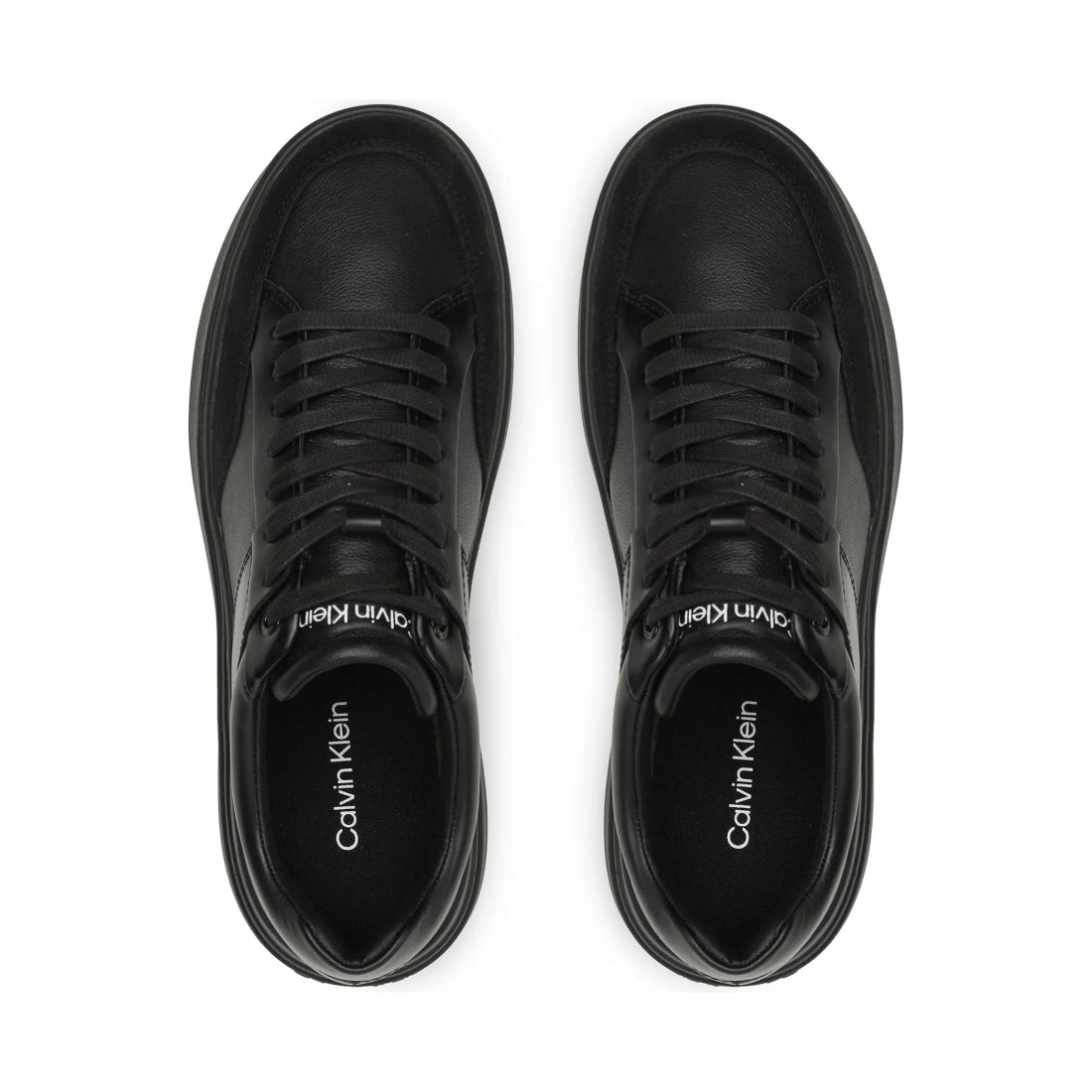 Calvin Klein mens triple black low top lace up sport shoe | Vilbury London