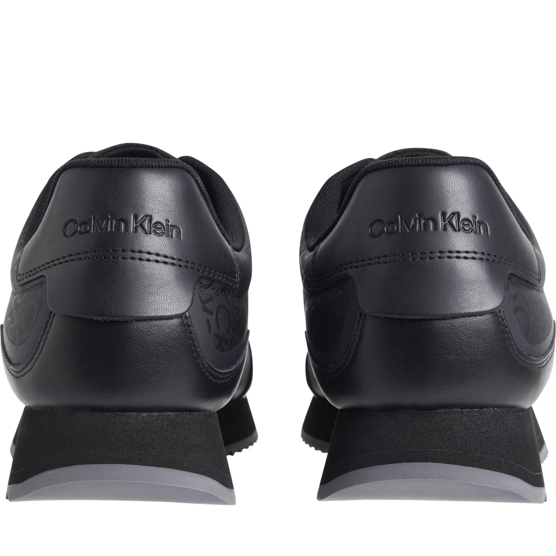 Calvin Klein mens black low lace up heat bond booties | Vilbury London