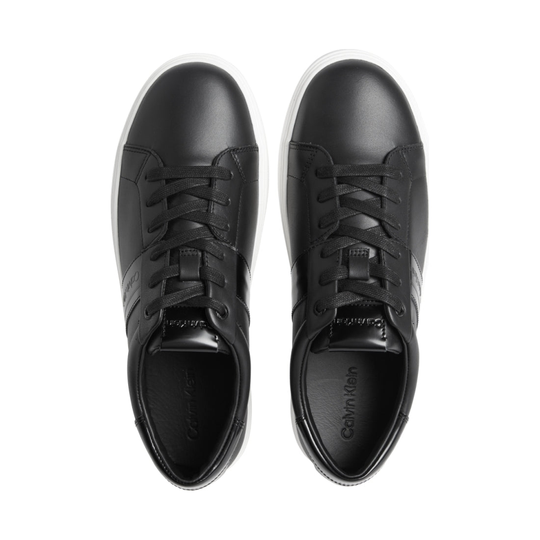 Calvin Klein mens black low top lace up sport shoe | Vilbury London