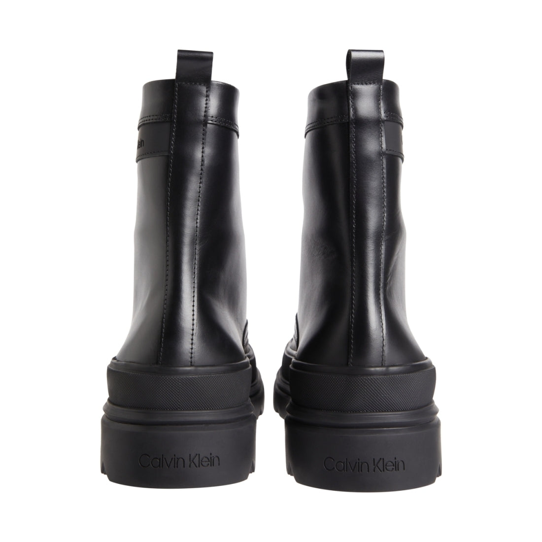 Calvin Klein mens black lace up boot high | Vilbury London
