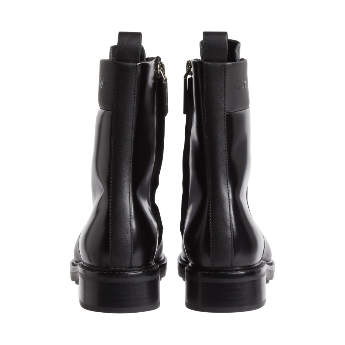 Calvin Klein womens black sole combat boot wl | Vilbury London