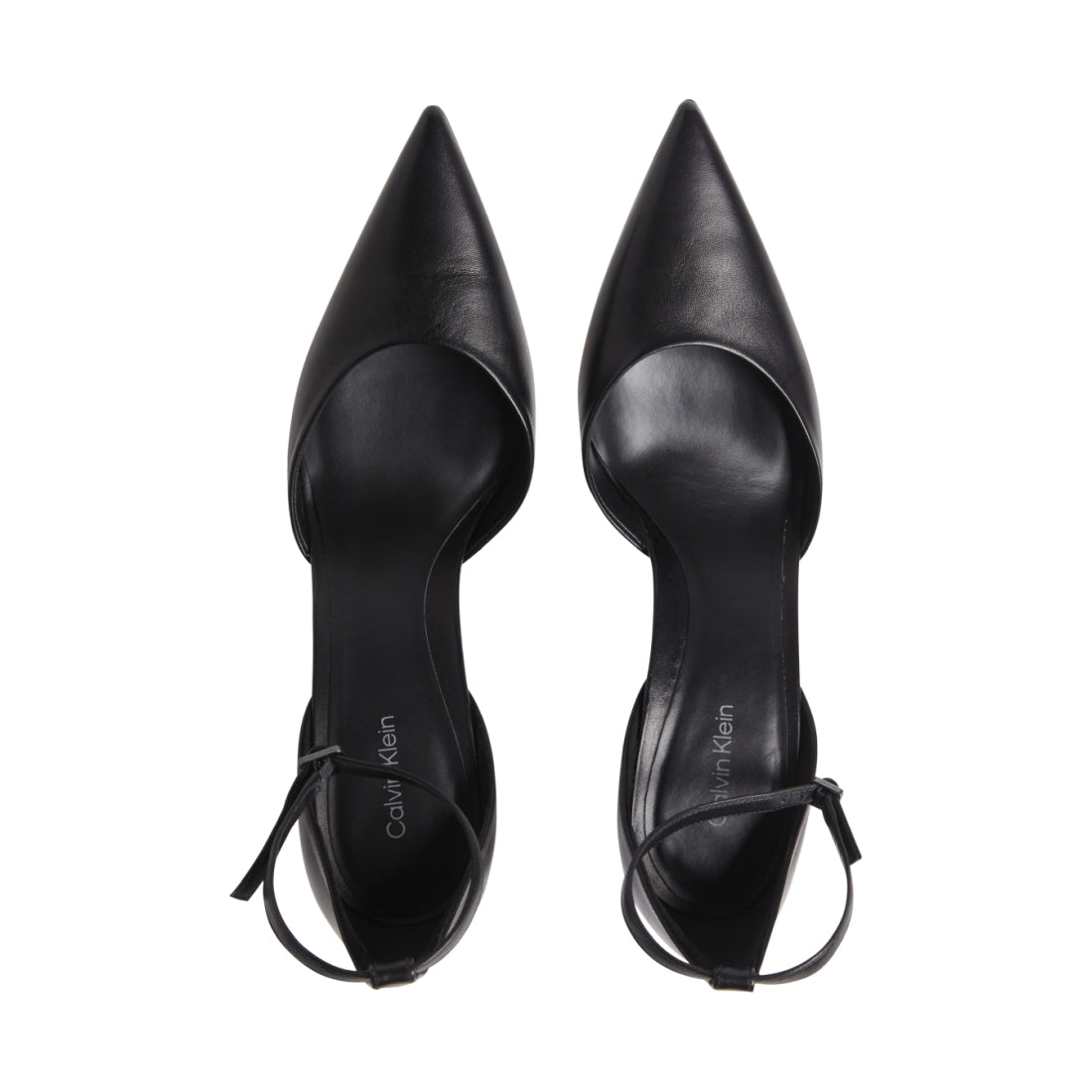 Calvin Klein womens black geo stil pump strap | Vilbury London