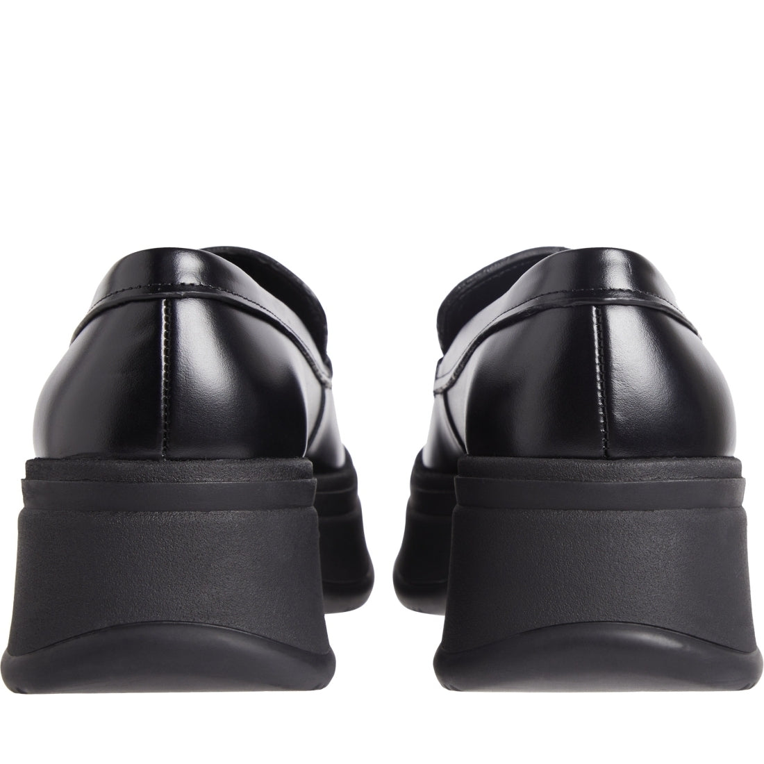 Calvin Klein womens black pitched loafer | Vilbury London