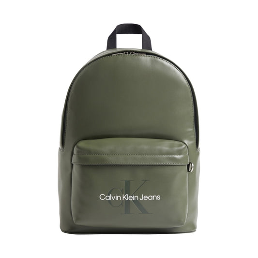 Calvin Klein Jeans mens thyme monogram campus backpack | Vilbury London