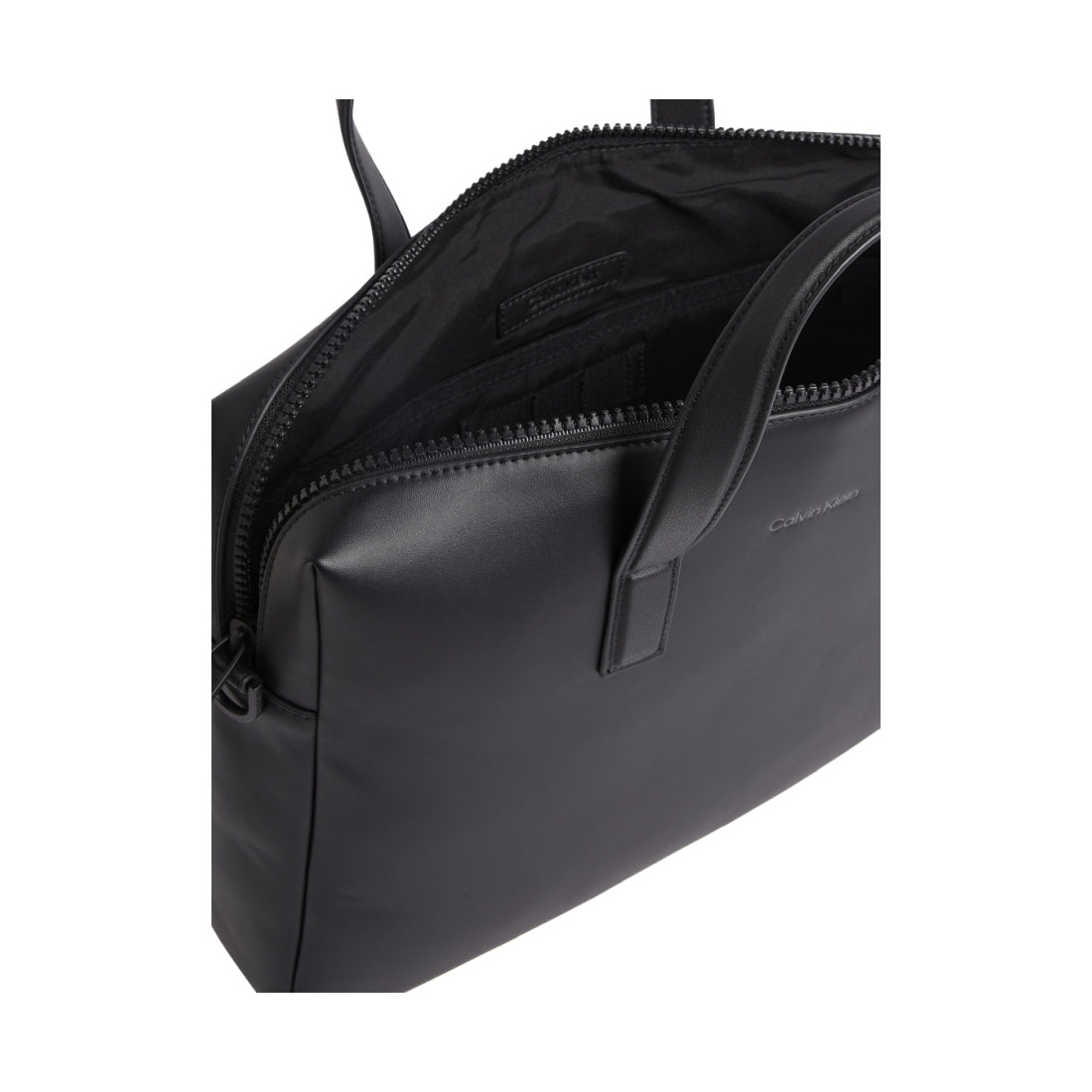 Calvin Klein mens black must laptop bag | Vilbury London