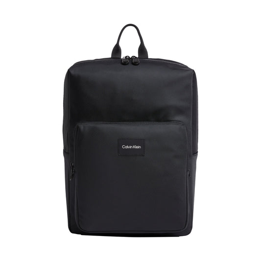 Calvin Klein mens black must t squared backpack | Vilbury London