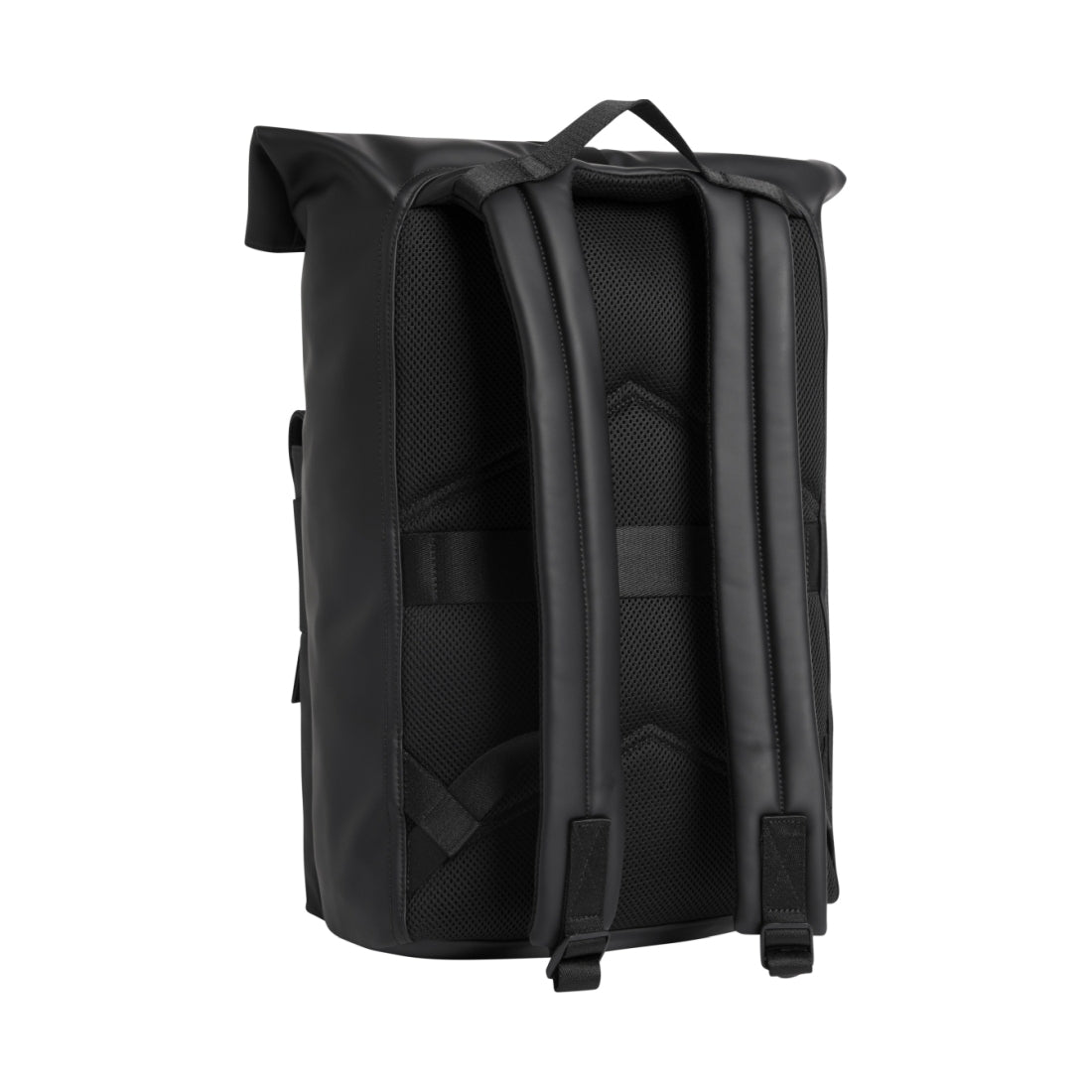 Calvin Klein mens black tech rolltop plus backpack | Vilbury London