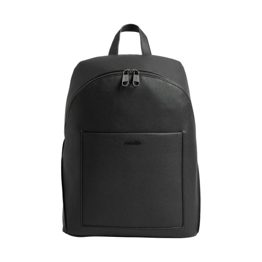 Calvin Klein mens black diagonal campus backpack | Vilbury London