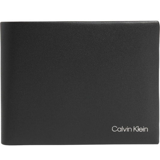 Calvin Klein mens black concise 10cc coin wallets | Vilbury London