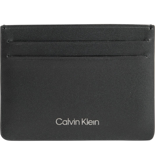 Calvin Klein mens black concise cardholder 4cc | Vilbury London