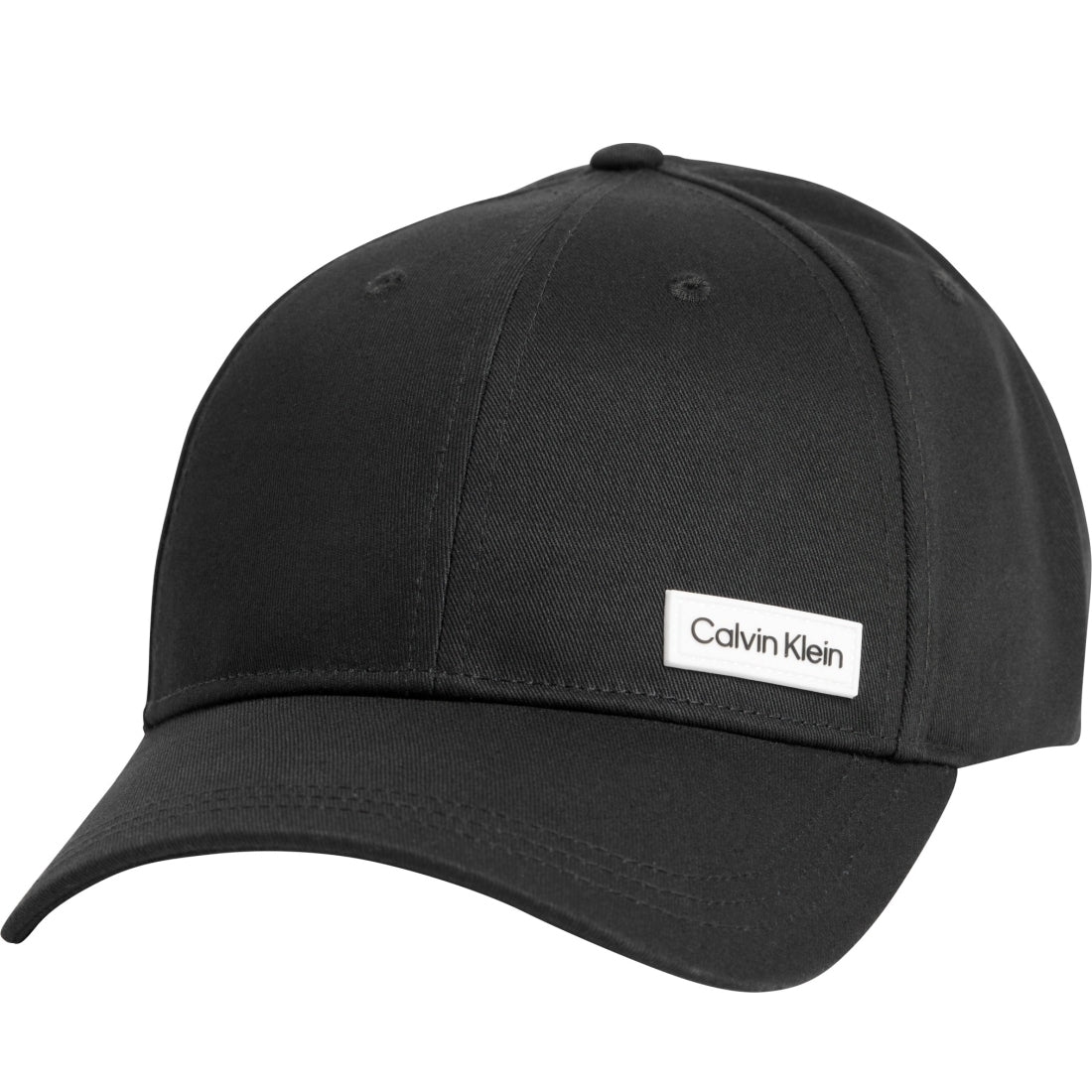 Calvin Klein mens black essential patch cap | Vilbury London