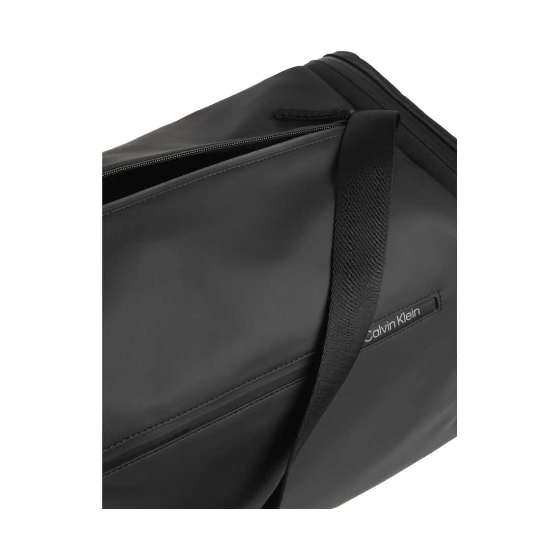 Calvin Klein mens black rubberized weekender | Vilbury London