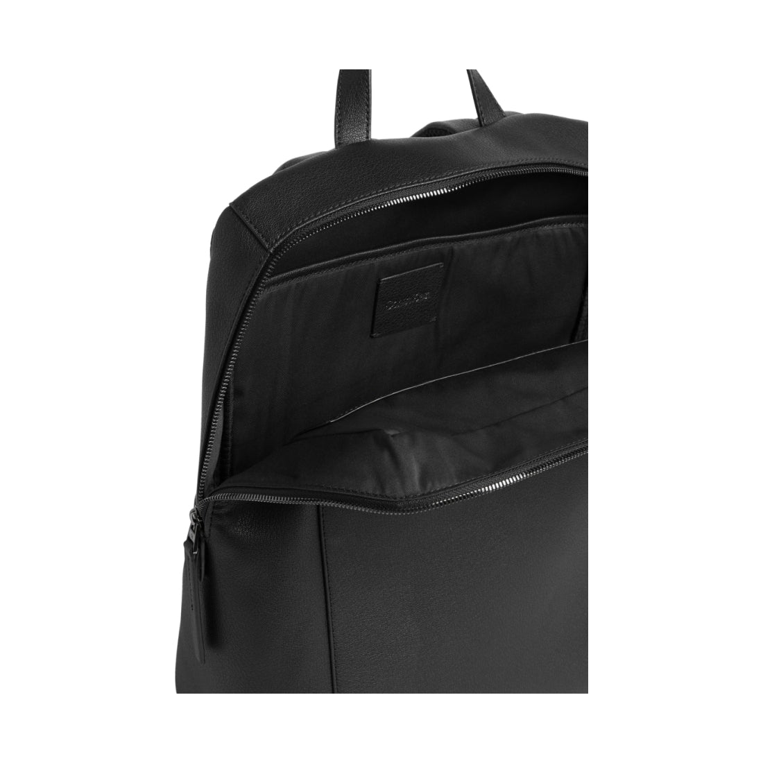 Calvin Klein mens black modern bar squared backpack | Vilbury London