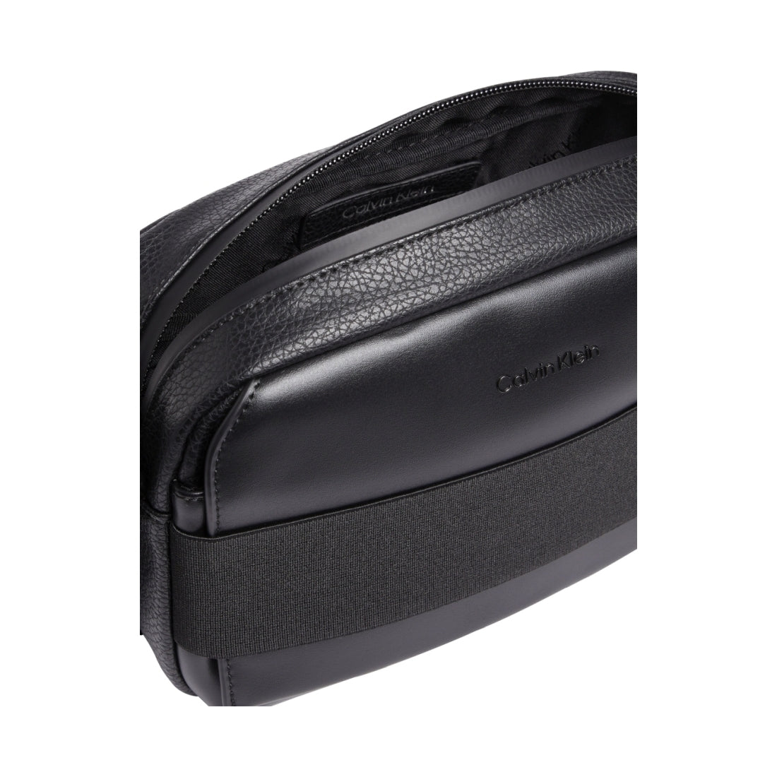 Calvin Klein mens black tech camera bag | Vilbury London