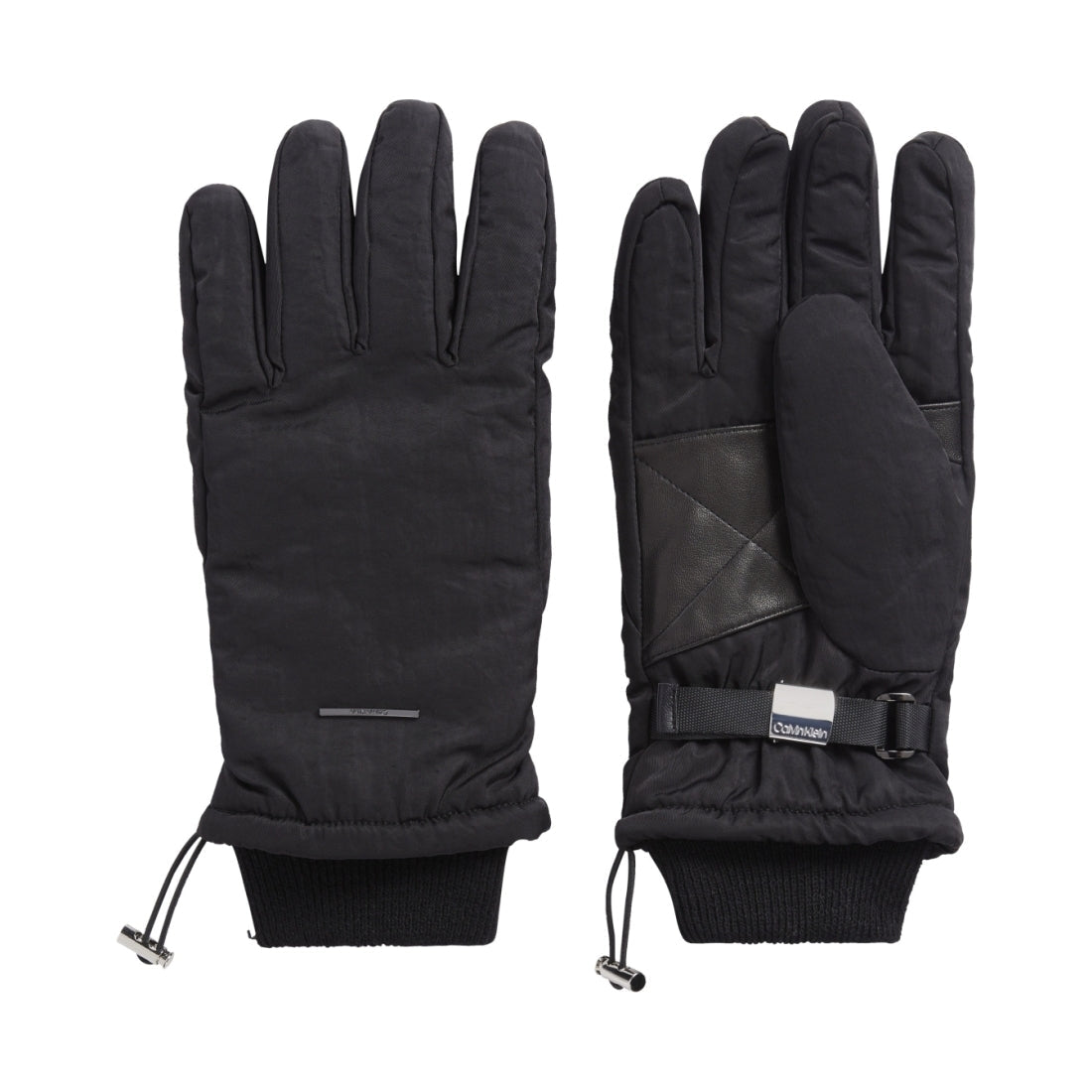 Calvin Klein mens black tech gloves | Vilbury London