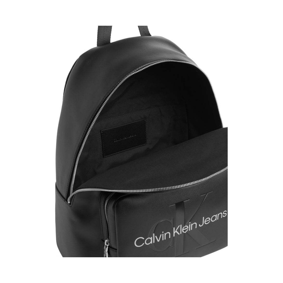 Calvin Klein Jeans womens fashion black sculpted campus mono backpack | Vilbury London