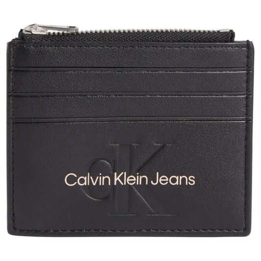 Calvin Klein Jeans womens blawith rose sculpted cardcase 6cc wallets | Vilbury London