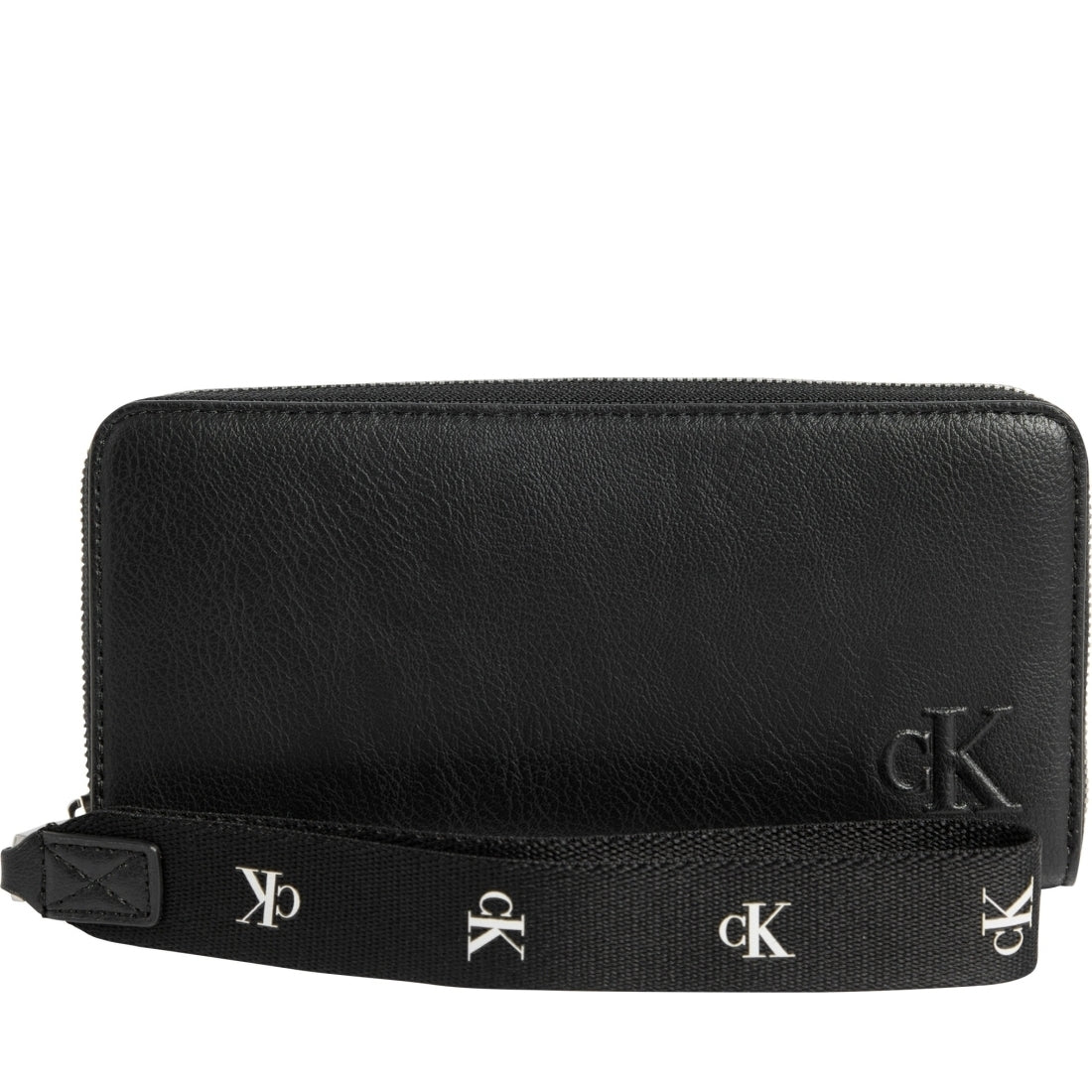 Calvin Klein Jeans womens black ultralight wristlet wallets | Vilbury London