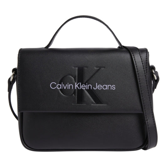 Calvin Klein Jeans womens fashion black sculpted boxy crossbody | Vilbury London