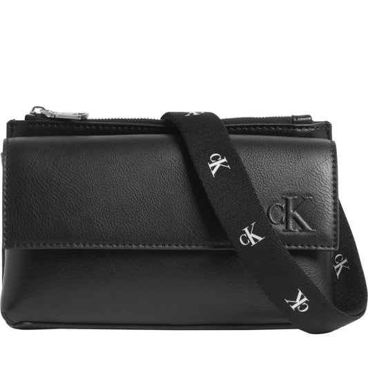 Calvin Klein Jeans womens black ultralight phone crossbody | Vilbury London