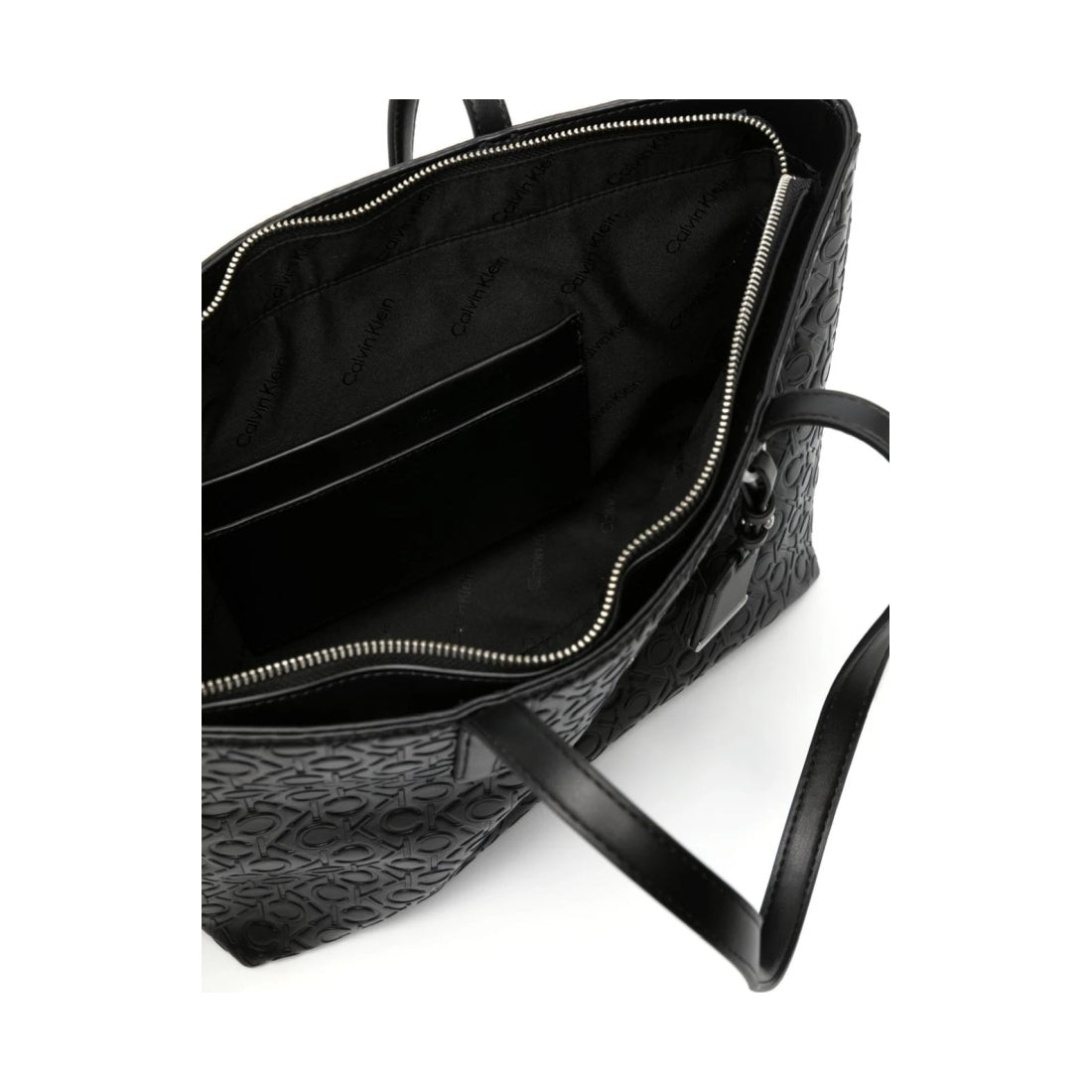 Calvin Klein womens black must shopper - emb mono | Vilbury London