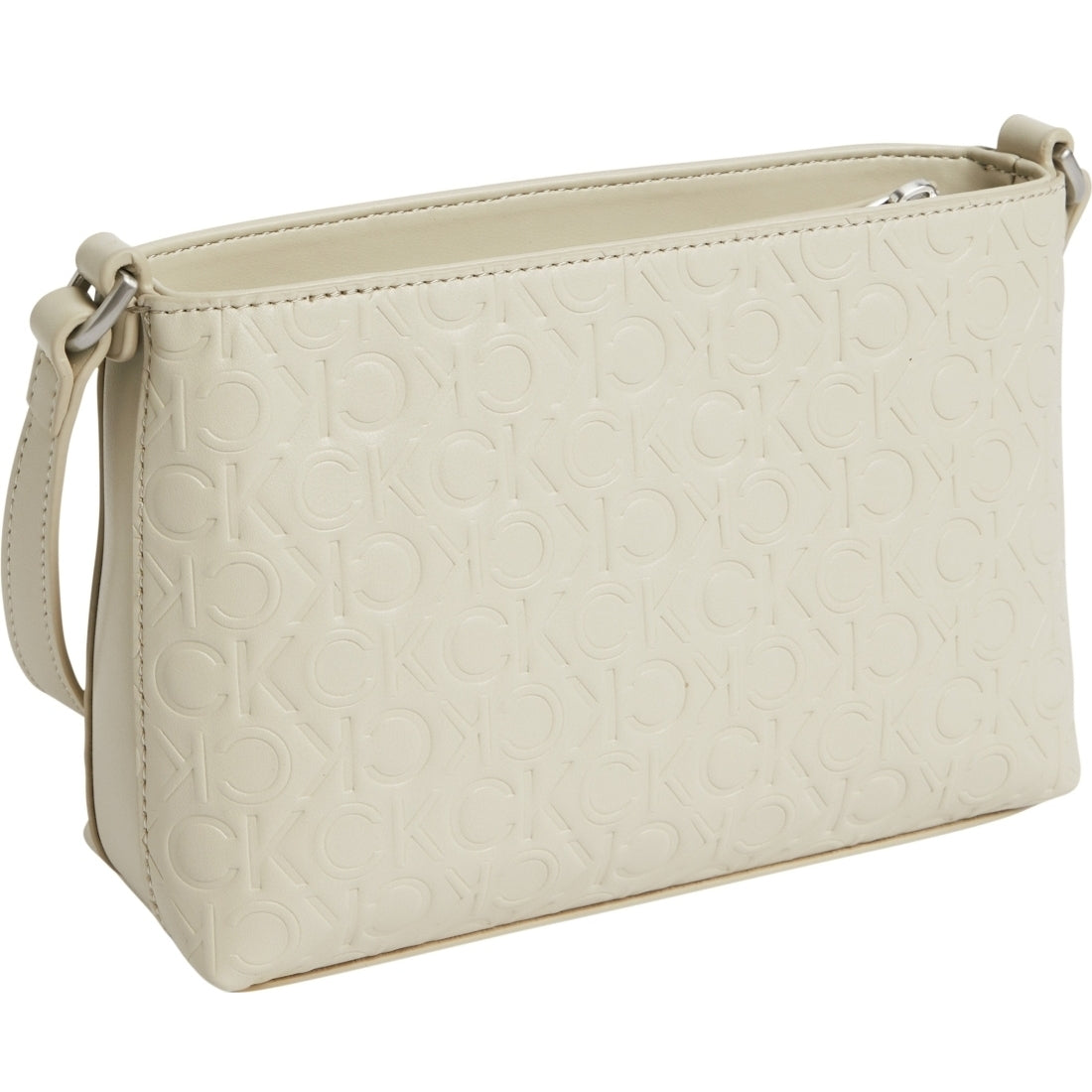 Calvin Klein womens stoney beige must mono crossbody | Vilbury London