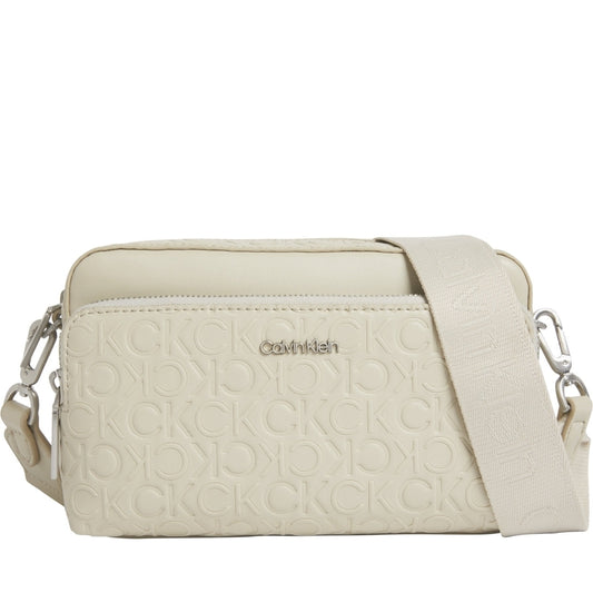 Calvin Klein womens stoney beige must camera bag | Vilbury London