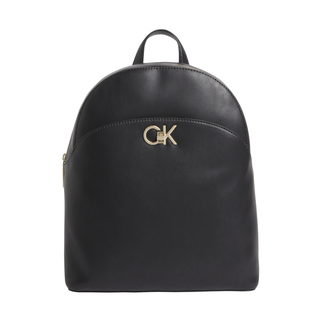 Calvin Klein womens black re-lo domed backpack | Vilbury London