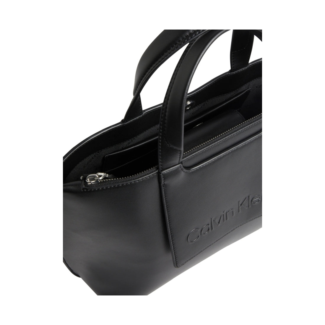 Calvin Klein womens black set tote medium | Vilbury London