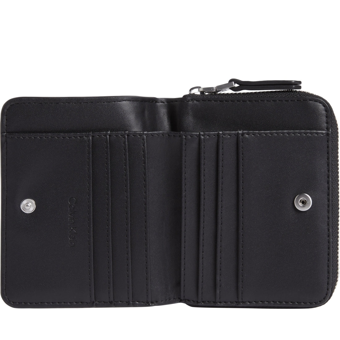 Calvin Klein womens black set zip around wallets | Vilbury London