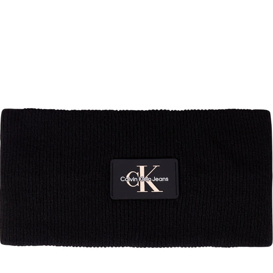 Calvin Klein Jeans womens black monologo headband cap | Vilbury London
