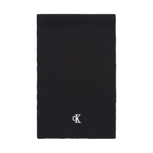 Calvin Klein Jeans womens black archive logo scarf | Vilbury London