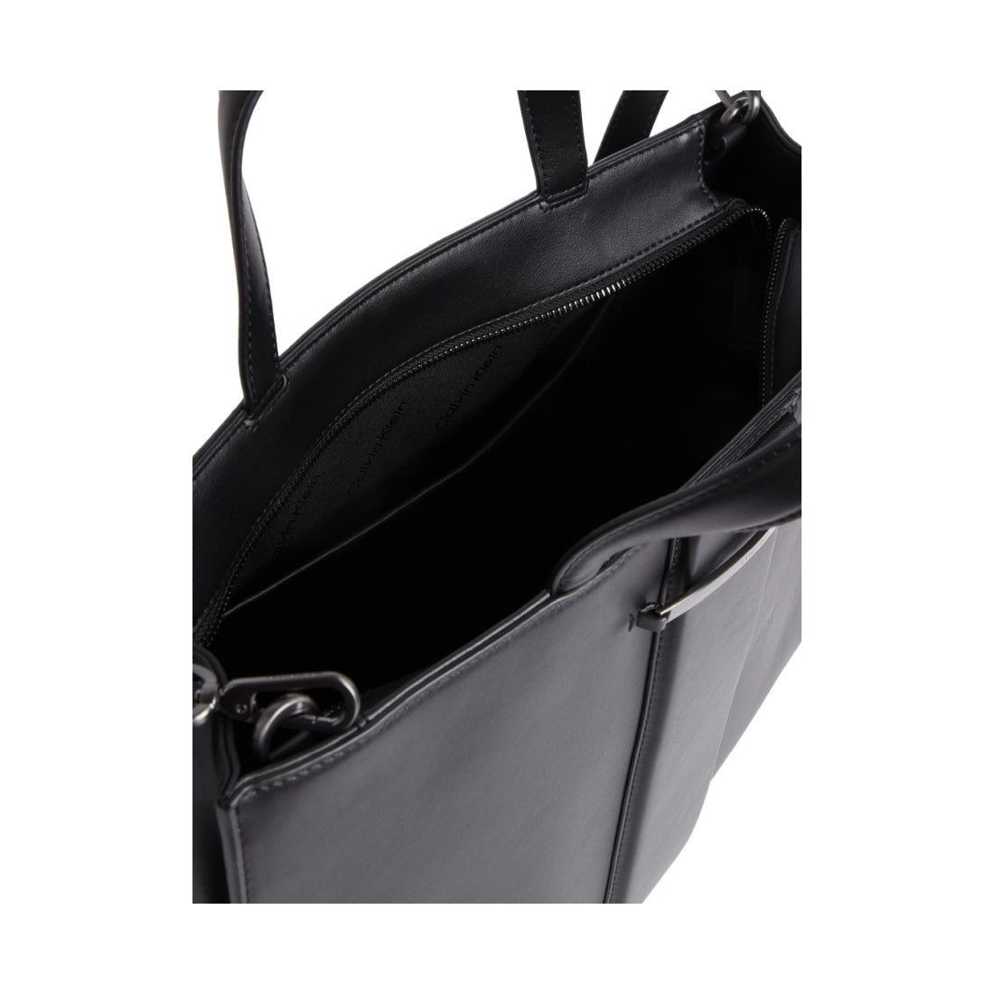 Calvin Klein womens black bar hardware shopper | Vilbury London