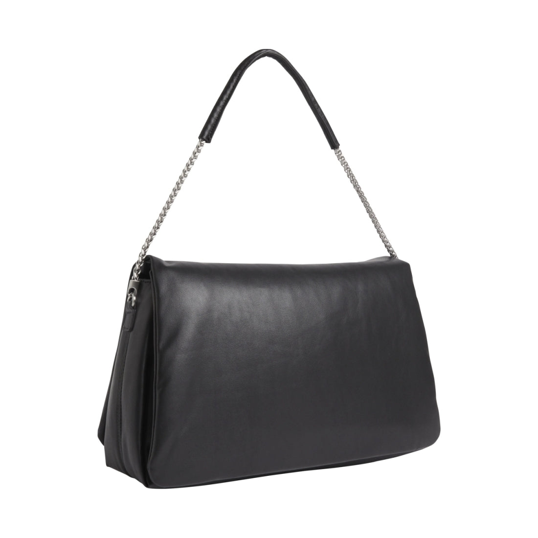 Calvin Klein womens black puffed shoulder bag | Vilbury London