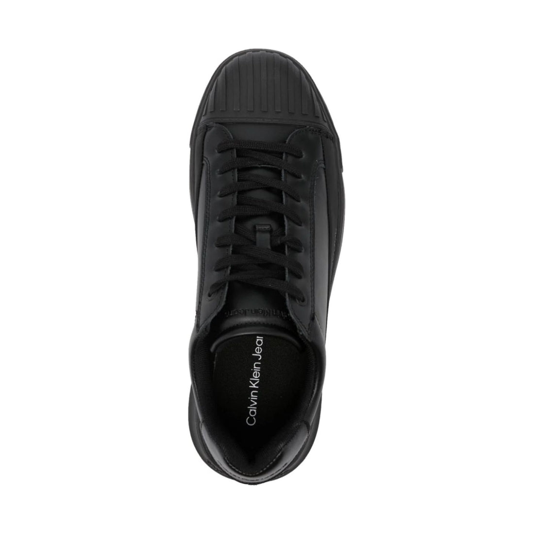 Calvin Klein Jeans mens triple black chunky cupsole sport shoe | Vilbury London