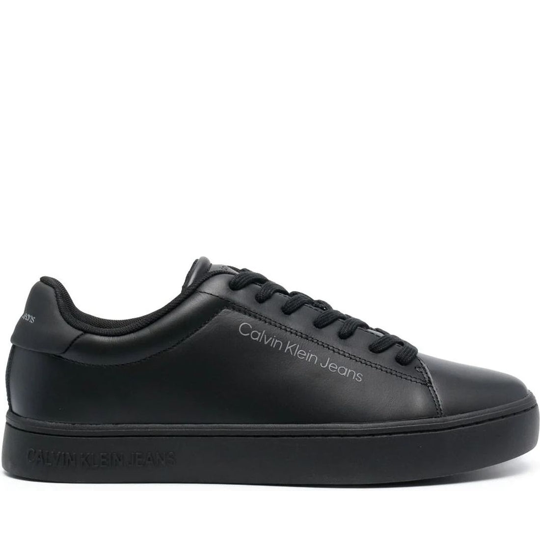 Calvin Klein Jeans mens triple black classic cupsole sport shoe | Vilbury London
