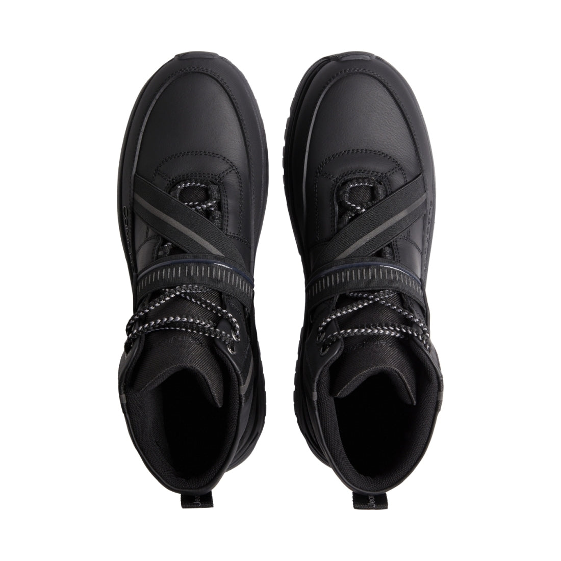 Calvin Klein Jeans mens black, stormfront hiking lace up boot band | Vilbury London