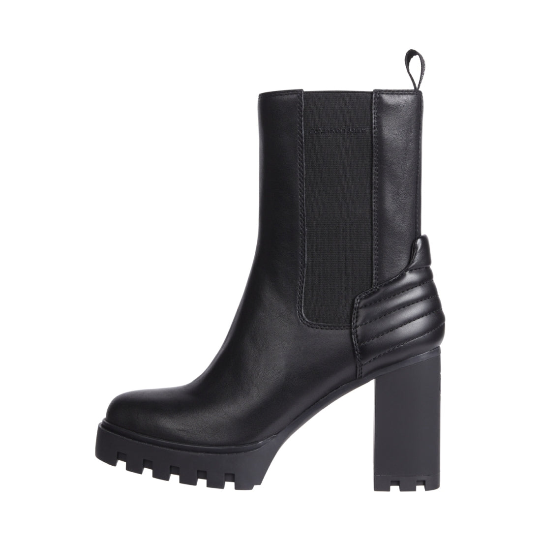 Calvin Klein Jeans womens triple black platform chelsea boot | Vilbury London