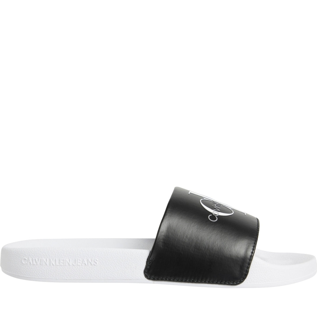 Calvin Klein Jeans womens black slide pearl | Vilbury London