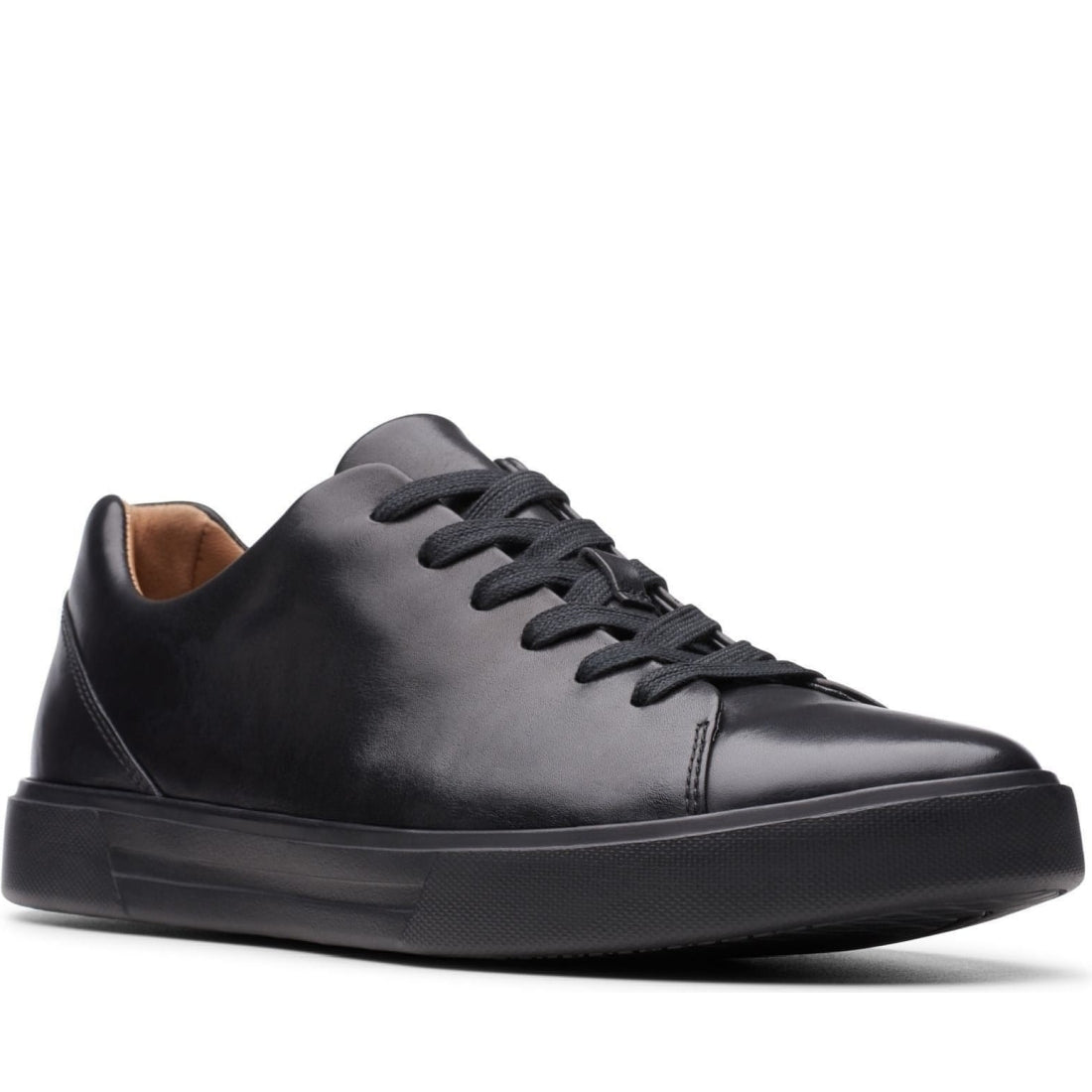 Clarks mens black un costa lace sport shoe | Vilbury London