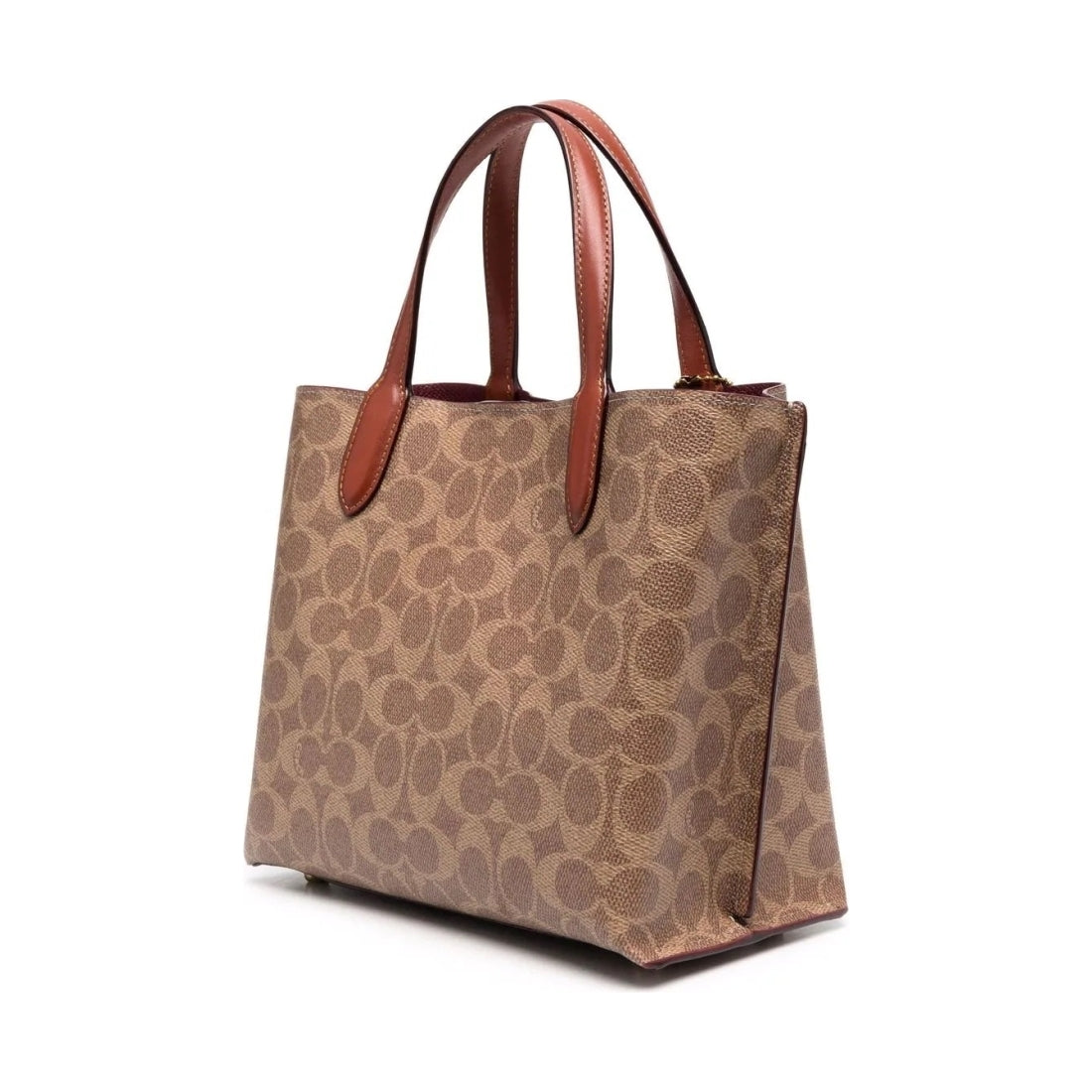 Coach womens b4, tan rust signature willow tote 24 | Vilbury London