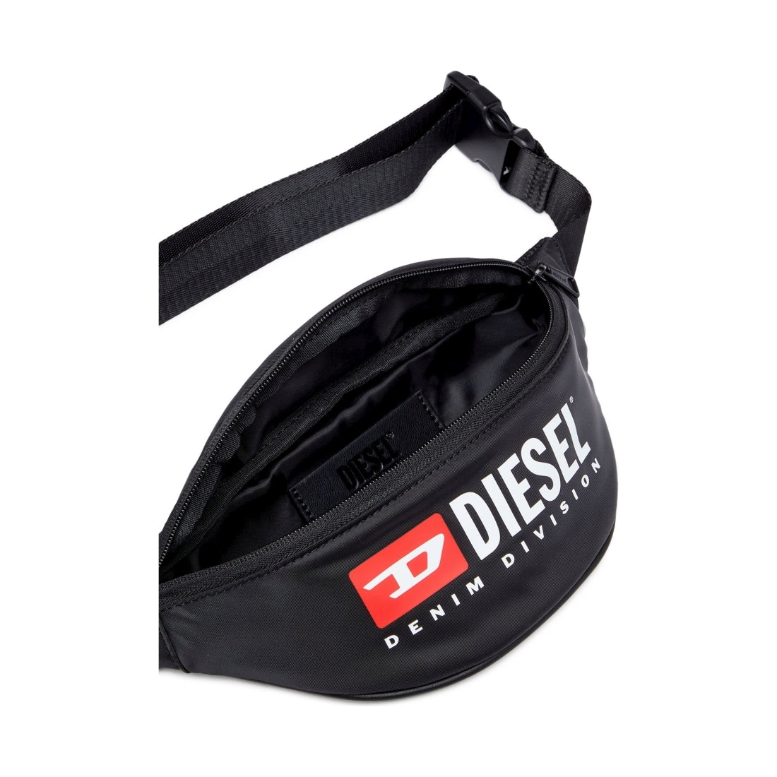 Diesel unisex adults black rinke beltbag | Vilbury London