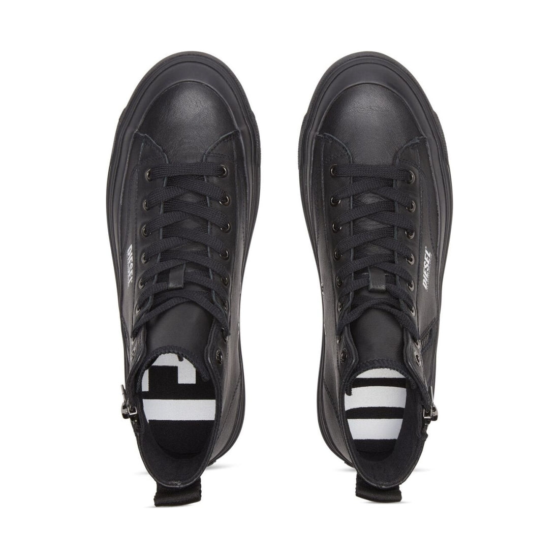 Diesel mens black athos sneakers | Vilbury London