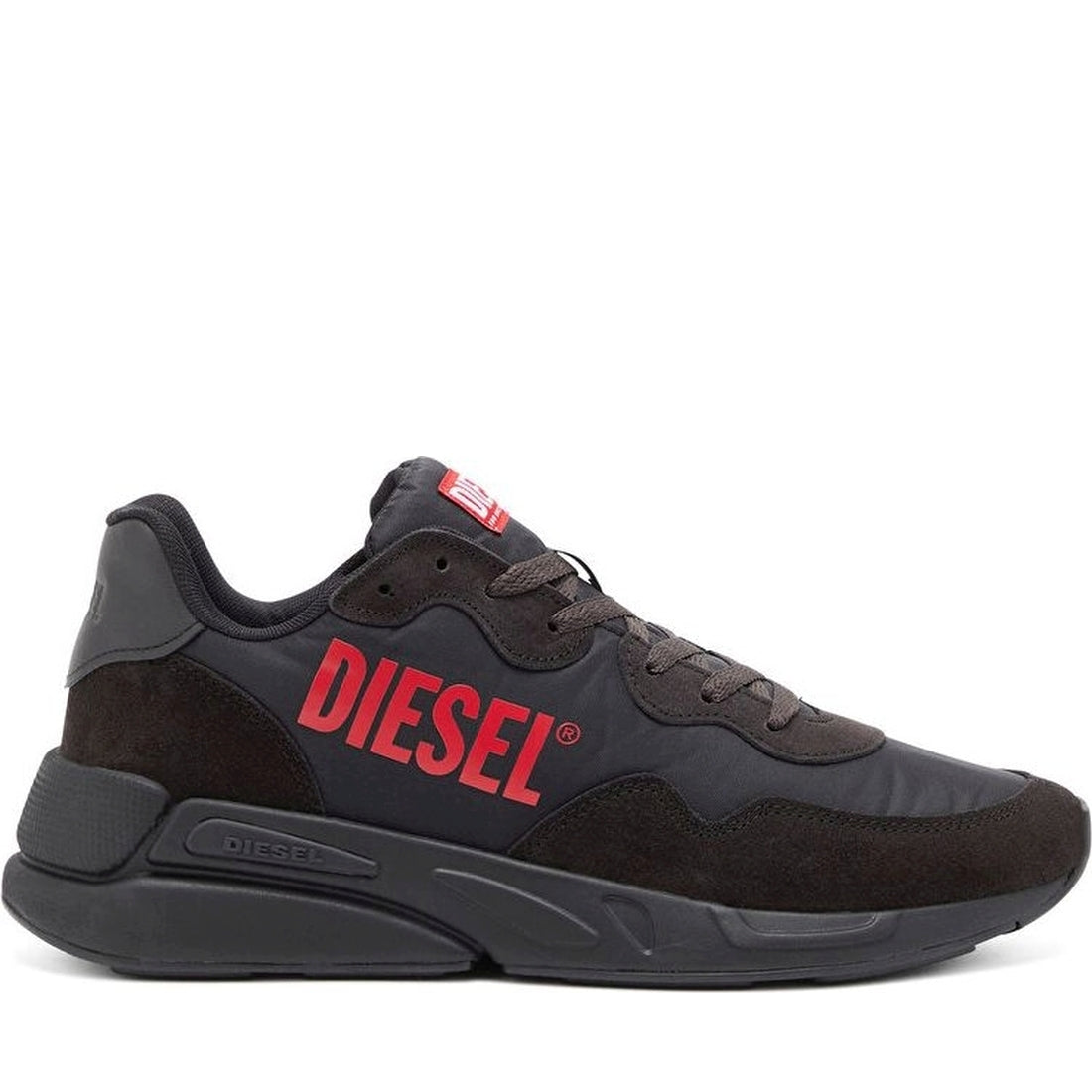 Diesel mens black serendipit sneakers | Vilbury London