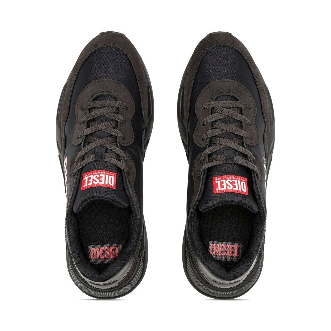 Diesel mens black serendipit sneakers | Vilbury London