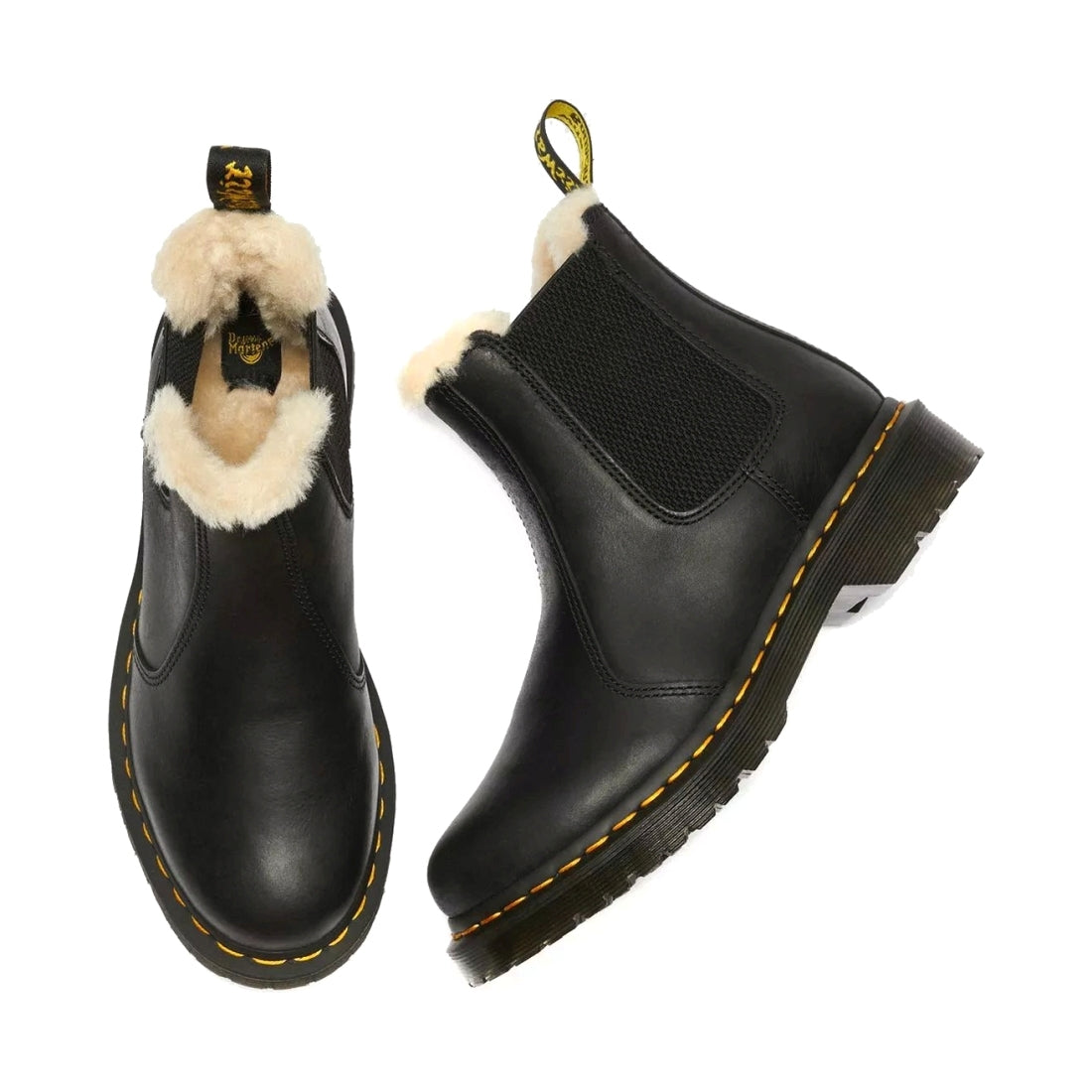 Dr. Martens womens black 2976 leonore wyoming booties | Vilbury London